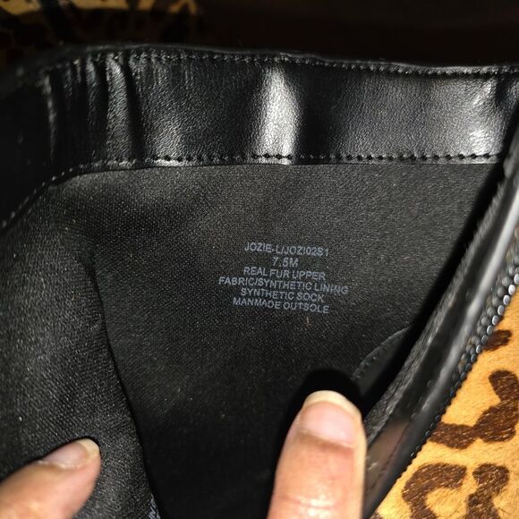 NWT-Steve Madden Leopard Jozie Print Heeled Boots - Picture 13 of 14